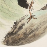 鄒本財 團扇《春風得意》 公主嶺市美協(xié)常務副主席