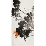 庾超然 三尺《荷風(fēng)圖》 黃鶴樓書畫院院長