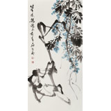 庾超然 三尺《紫藤花開(kāi)》 黃鶴樓書(shū)畫(huà)院院長(zhǎng)