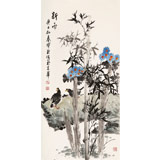 王寶欽 三尺《新雨》當(dāng)代花鳥(niǎo)牡丹畫(huà)名家（詢價(jià)）