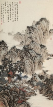 吳顯剛 《山靜松聲遠(yuǎn) 秋清泉?dú)庀恪?貴州七星關(guān)美協(xié)主席