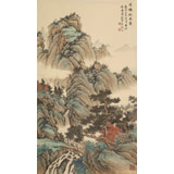 【已售】吳顯剛 《溪橋松風(fēng)圖》 貴州七星關(guān)美協(xié)主席