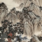 吳顯剛 《山靜松聲遠(yuǎn) 秋清泉?dú)庀恪?貴州七星關(guān)美協(xié)主席