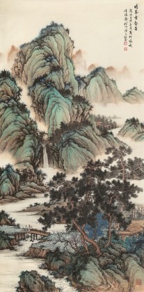 吳顯剛 《晴峰云壑圖》 貴州七星關美協(xié)主席