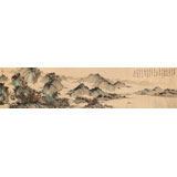 【已售】吳顯剛 八尺對(duì)開(kāi)《江山攬勝圖》 貴州七星關(guān)美協(xié)主席