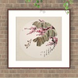 鄒本財(cái) 團(tuán)扇《雙美圖》 公主嶺市美協(xié)常務(wù)副主席