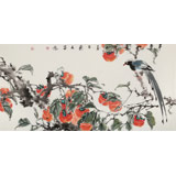 【已售】陳薪名 三尺《事事如意》中美協(xié)會員 第六屆全國花鳥畫展金獎獲得者