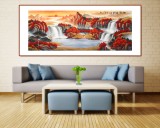 【已售】吳東 小六尺《旭日東升》 著名易經風水畫家