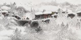 名家趙金鸰太行雪村系列之四尺《瑞雪》(詢(xún)價(jià))