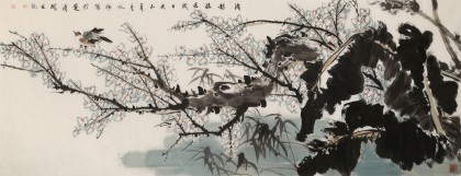 張詠梅  小六尺《清影搖春》 中美協(xié)會員 河南太康美協(xié)副主席