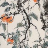 【已售】陳薪名 四尺《事事如意》中美協(xié)會員 第六屆全國花鳥畫展金獎獲得者