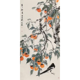 【已售】陳薪名 四尺《事事如意》中美協(xié)會員 第六屆全國花鳥畫展金獎獲得者