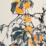 【已售】陳薪名 三尺《事事如意》中美協(xié)會員 第六屆全國花鳥畫展金獎獲得者