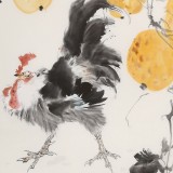 【已售】陳薪名 四尺《福祿大吉》中美協(xié)會(huì)員 第六屆全國(guó)花鳥(niǎo)畫(huà)展金獎(jiǎng)獲得者