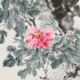 【已售】陳薪名 四尺《花開富貴》 中美協(xié)會員 第六屆全國花鳥畫展金獎獲得者