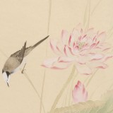 張瑰麗 四尺三開工筆《荷香》 湖南省美術(shù)家協(xié)會會員