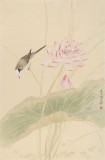 張瑰麗 四尺三開工筆《荷香》 湖南省美術(shù)家協(xié)會會員