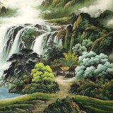 【已售】楊銘昌 小八尺《源遠(yuǎn)流長(zhǎng)》 安徽山水畫研究協(xié)會(huì)理事