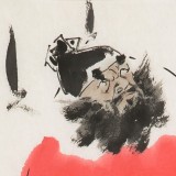 【已售】連紅武 四尺三開(kāi)《鎮(zhèn)宅圖》 徐悲鴻畫(huà)院華北分院副院長(zhǎng)