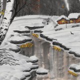 何一鳴 四尺斗方《瑞雪豐年》 冰雪畫派畫家 師從于志學(xué)
