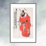 【已售】連紅武 四尺三開《鎮(zhèn)宅圖》 徐悲鴻畫院華北分院副院長