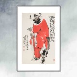 【已售】連紅武 四尺三開《鎮(zhèn)宅圖》 徐悲鴻畫院華北分院副院長(zhǎng)