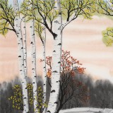 何一鳴 四尺斗方《瑞雪豐年》 冰雪畫派畫家 師從于志學(xué)