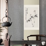 庾超然 四尺三開《竹報(bào)平安》 黃鶴樓書畫院院長