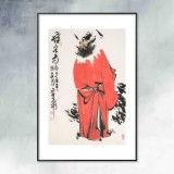 【已售】連紅武 四尺三開《鎮(zhèn)宅圖》 徐悲鴻畫院華北分院副院長(zhǎng)