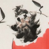 【已售】連紅武 四尺三開《鎮(zhèn)宅圖》 徐悲鴻畫院華北分院副院長(zhǎng)