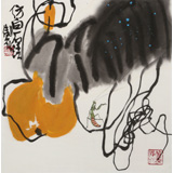 王永剛 斗方小品《秋趣圖》 國(guó)家一級(jí)美術(shù)師（詢價(jià)）