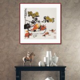 王永剛 三尺斗方《菊黃時候》 國家一級美術師（詢價）