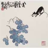王永剛 斗方小品《美食圖》國(guó)家一級(jí)美術(shù)師（詢價(jià)）