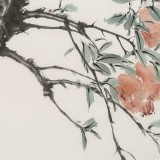 【已售】陳薪名 三尺《披翠含丹》中美協(xié)會(huì)員 第六屆全國(guó)花鳥畫展金獎(jiǎng)獲得者