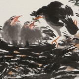 【已售】王永剛 斗方小品《母愛似?！穱乙患壝佬g(shù)師（詢價）