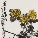 王永剛 三尺斗方《菊黃時候》 國家一級美術師（詢價）