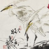 四川美協(xié)會員西蜀山人四尺斗方《荷香》