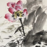 四川美協(xié)會員西蜀山人四尺斗方《荷香》