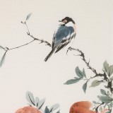 【已售】陳薪名 四尺三開《多子多?！?中美協(xié)會員 第六屆全國花鳥畫展金獎獲得者