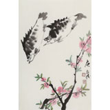 庾超然 四尺三開《有余圖》 黃鶴樓書畫院院長(zhǎng)