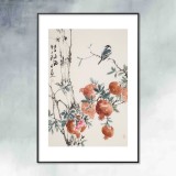 【已售】陳薪名 四尺三開《多子多福》 中美協(xié)會員 第六屆全國花鳥畫展金獎獲得者