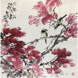 四川美協(xié)會(huì)員西蜀山人四尺斗方《秋韻》