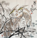 四川美協(xié)會(huì)員西蜀山人四尺斗方《夢(mèng)秋》