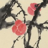 楊勁松 四尺三開《秋實(shí)》 貴州省美術(shù)家協(xié)會會員