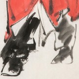 【已售】連紅武 四尺三開《鎮(zhèn)宅圖》 徐悲鴻畫院華北分院副院長(zhǎng)