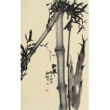 楊勁松 四尺三開《新翠》 貴州省美術(shù)家協(xié)會會員