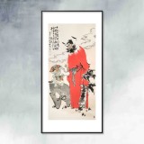【已售】連紅武 四尺《鐘馗神威》 徐悲鴻畫院華北分院副院長