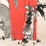 【已售】連紅武 四尺《鐘馗神威》 徐悲鴻畫院華北分院副院長