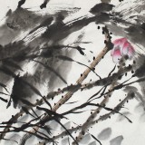 四川美協(xié)會員西蜀山人四尺斗方《荷香》