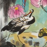 王永剛 三尺斗方《池趣》 國(guó)家一級(jí)美術(shù)師（詢價(jià)）